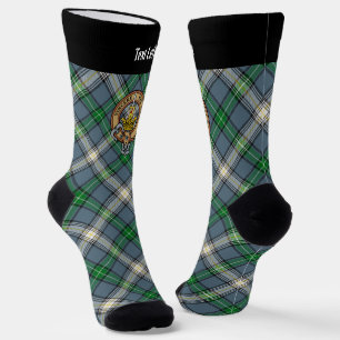 Clan MacDowall Crest over Tartan Sokken