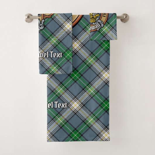 Clan MacDowall Crest sur Tartan (En situation)