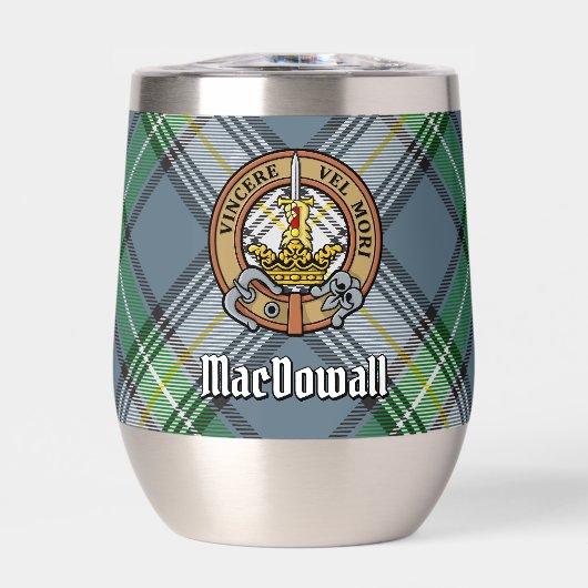 Clan MacDowall Crest sur Tartan (Avant)