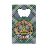 Clan MacDowall Crest sur Tartan (Devant)