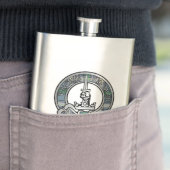 Clan MacDowall Crest & Tartan Flask Flacon (Voorbeeld)