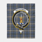 Clan MacDowall Light Tartan Pset Fleece Deken (Voorkant)