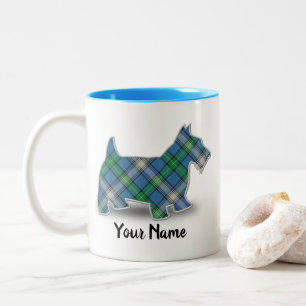 Clan MacDowall Tartan Scottish Terrier Tweekleurige Koffiemok