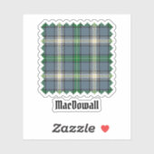 Clan MacDowall Tartan Sticker (Vel)