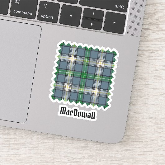 Clan MacDowall Tartan Sticker (Detail)