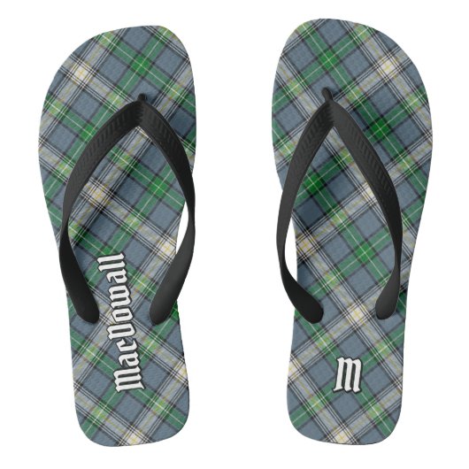 Clan MacDowall Tartan Teenslippers (Voetbed)
