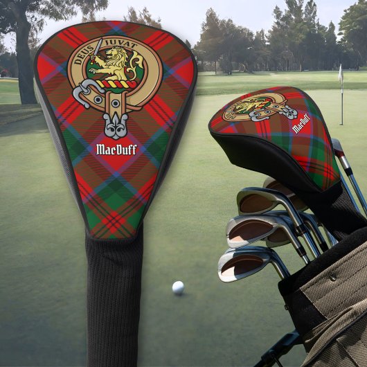 Clan MacDuff Crest over Tartan Golfheadcover