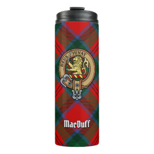 Clan MacDuff Crest over Tartan Thermosbeker