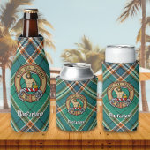 Clan MacFarlane Crest over de oude jacht Tartan Flesjeskoeler