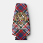 Clan MacFarlane Crest over Jurk Tartan Flesjeskoeler (Voorkant)