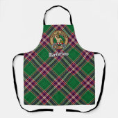 Clan MacFarlane Crest over moderne jacht Tartan Schort (Voorkant)
