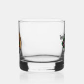 Clan MacFarlane Crest over moderne jacht Tartan Whisky Glas (Links)