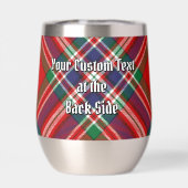 Clan MacFarlane Crest over Rode Tartan (Achterkant)