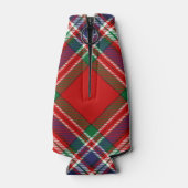 Clan MacFarlane Crest over Rode Tartan Flesjeskoeler (Achterkant)