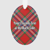 Clan MacFarlane Crest over Rode Tartan Ornament (achterkant)