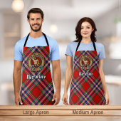 Clan MacFarlane Crest over Rode Tartan Schort