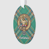 Clan MacFarlane Crest sur Tartan de chasse antique (devant)