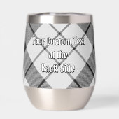 Clan MacFarlane Crest sur tarte noir et blanc (Arrière)