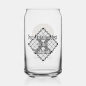 Clan MacFarlane Crest sur tarte noir et blanc (Verso)