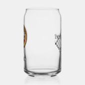 Clan MacFarlane Crest sur tarte noir et blanc (Gauche)