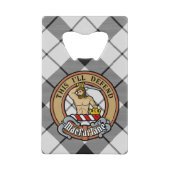 Clan MacFarlane Crest sur tarte noir et blanc (Devant)