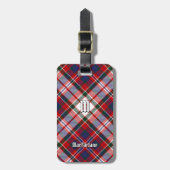 Clan MacFarlane Dress Tartan Bagagelabel (Voorkant verticaal)
