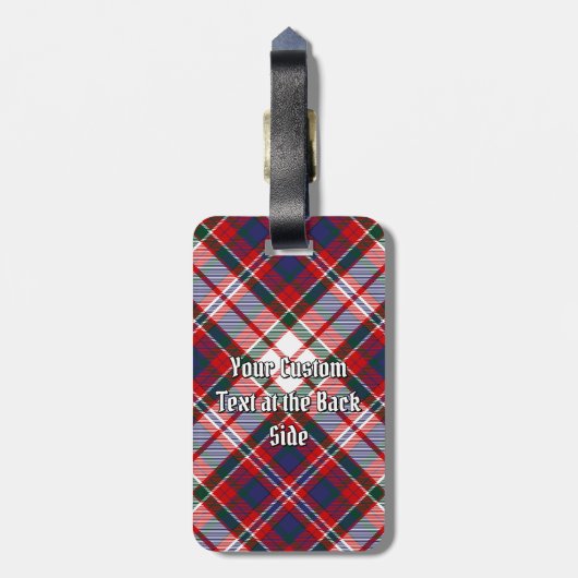 Clan MacFarlane Dress Tartan Bagagelabel (Achterkant verticaal)