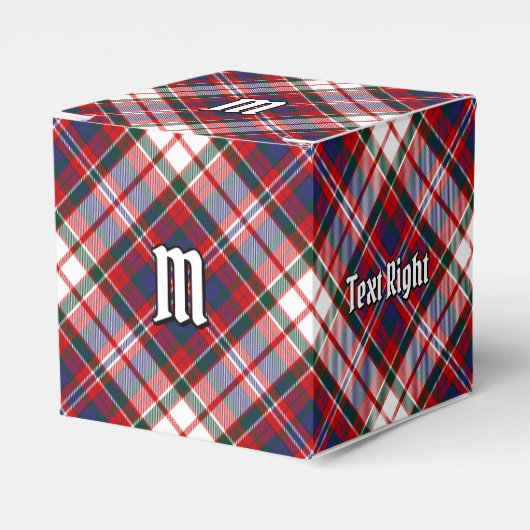 Clan MacFarlane Dress Tartan Bedankdoosjes (Voorkant Zijde)