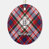 Clan MacFarlane Dress Tartan Keramisch Ornament (Links)