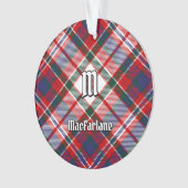Clan MacFarlane Dress Tartan Ornament (voorkant)