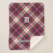 Clan MacFarlane Dress Tartan Sherpa Deken (Voorkant)