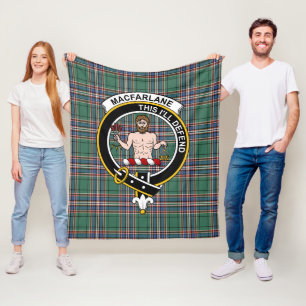 Clan MacFarlane Hunting Modern Tartan Pset Fleece Deken