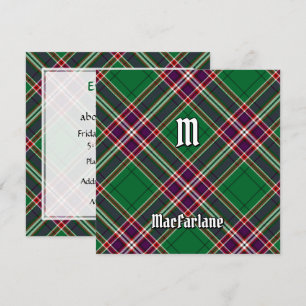 Clan MacFarlane Moderne Jacht Tartan Kaart