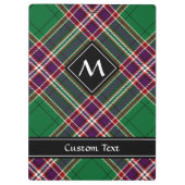 Clan MacFarlane Moderne Jacht Tartan Klembord (Achterkant)