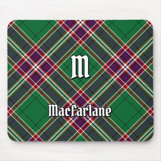 Clan MacFarlane Moderne Jacht Tartan Muismat (Voorkant)