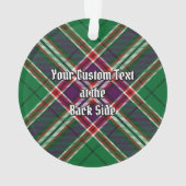 Clan MacFarlane Moderne Jacht Tartan Ornament (achterkant)