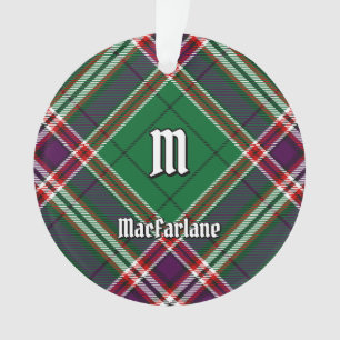 Clan MacFarlane Moderne Jacht Tartan Ornament