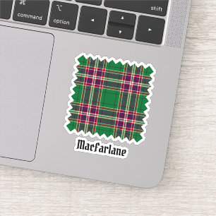 Clan MacFarlane Moderne Jacht Tartan Sticker