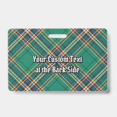Clan MacFarlane Oude Jacht Tartan Badge (Back)