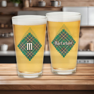 Clan MacFarlane Oude Jacht Tartan Glas