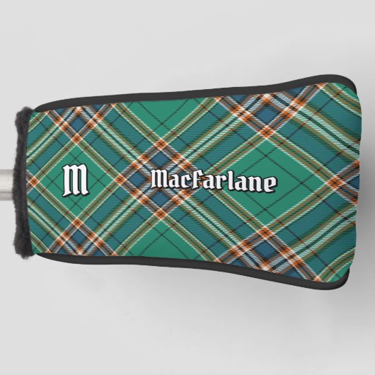 Clan MacFarlane Oude Jacht Tartan Golfheadcover (Voorkant)