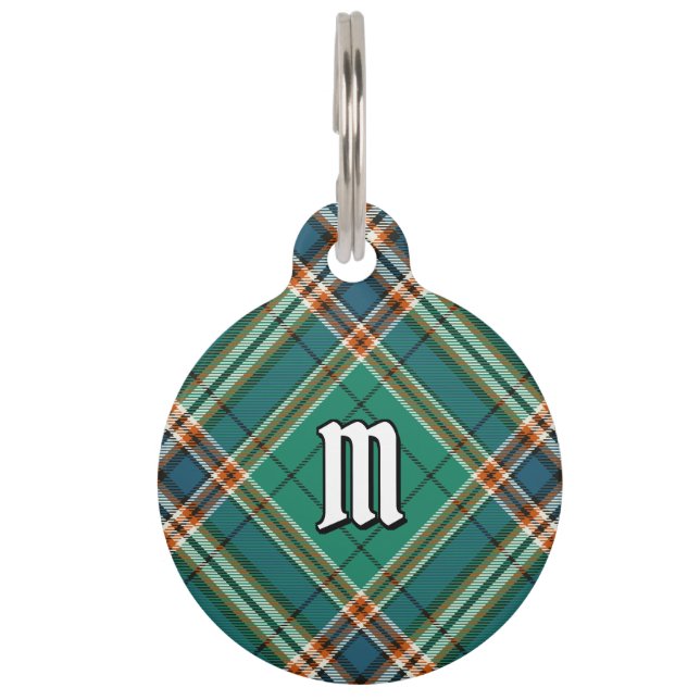 Clan MacFarlane Oude Jacht Tartan Huisdierpenning (Voorkant)
