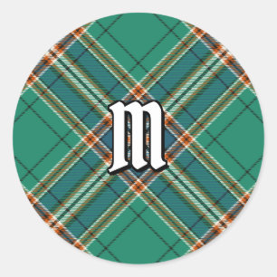 Clan MacFarlane Oude Jacht Tartan Ronde Sticker