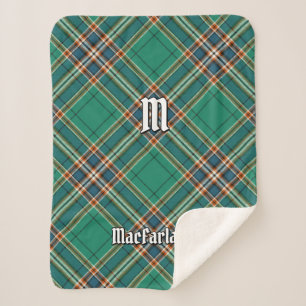 Clan MacFarlane Oude Jacht Tartan Sherpa Deken
