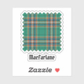 Clan MacFarlane Oude Jacht Tartan Sticker (Vel)