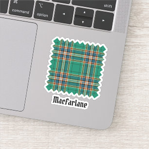 Clan MacFarlane Oude Jacht Tartan Sticker