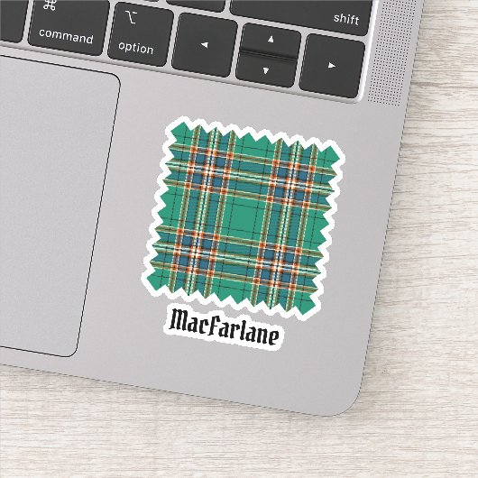 Clan MacFarlane Oude Jacht Tartan Sticker (Detail)