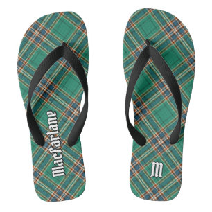 Clan MacFarlane Oude Jacht Tartan Teenslippers