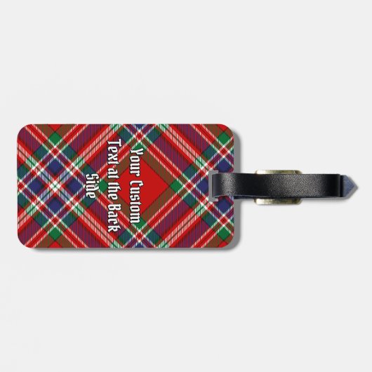 Clan MacFarlane Red Tartan Bagagelabel (Achterkant horizontaal)