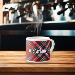 Clan MacFarlane Red Tartan Espresso Kop